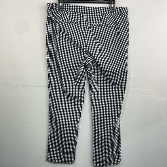 Lauren Ralph Lauren pants Black white Check Gingham print Size 10 - Picture 6 of 12
